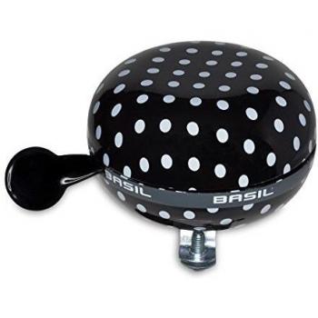 Basil Timbre Metálico para Bicicleta, Estampado de Puntos, 80 MM