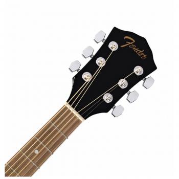 Fender FA‑125 Dreadnought – Zwart/Blauw Accent