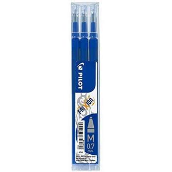 Pilot Frixion Rollerball Ersatzminen Blau 0,7 mm – 3‑Stück‑Pack