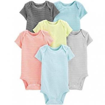 Simple Joys Newborn Bodysuit Set (Stripes) – 6 Units