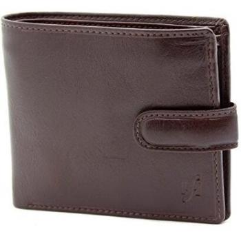Starhide Essentials Men's Genuine Leather Billfold Wallet 5002 (Brown)
