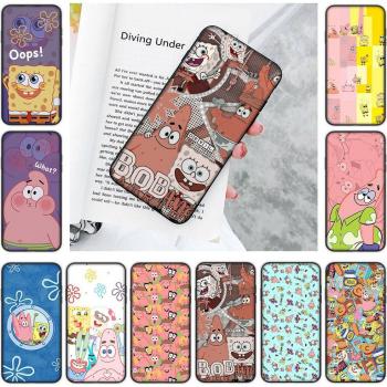 Custodia morbida nera per Samsung A11 A71 con SpongeBob