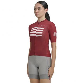 Short Sleeve Maillot MAAP Sphere Pro Hex 2.0 – Rouge noir, blanc – Femme – Taille S