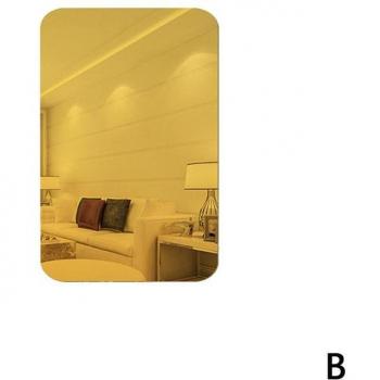 Decorative Oval Wall Mirror Sticker