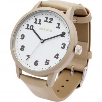 Alamo Beige Analog Watch with Leather Band