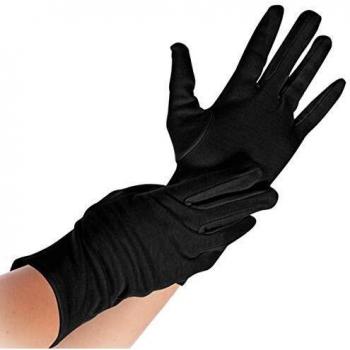 HYGOSTAR Baumwoll-Handschuh NERO, schwarz, M Baumwollgemisch, Länge: 240 mm, beidseitig tragbar