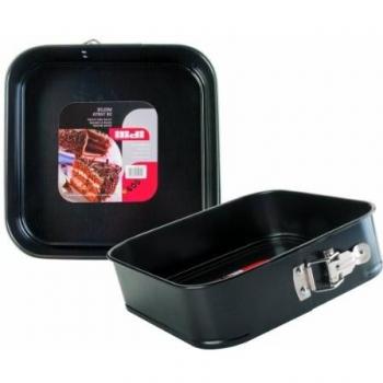 Caja de 6 uds de Molde Desmontable Cuadrado Chapa De Acero Con Antiadherente 24 cm Ibili 825924