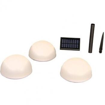 Luxform 409938 Paletti Solari LED 3 Pezzi Bianco
