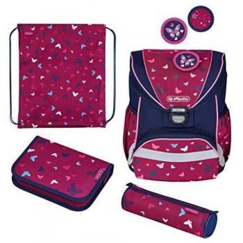 UltraLight Plus Butterfly Schulranzen von Herlitz, Modell 50026791 – 1 Stück