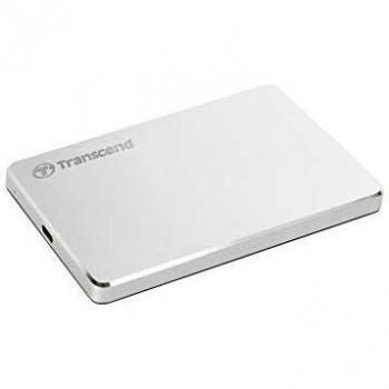 Transcend storejet 25c3s hard disk esterno 1tb 2,5`` argento