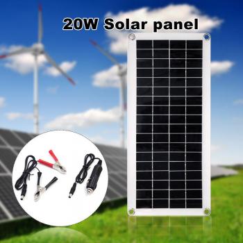 20W 5V High Efficiency Dual USB Solar Charger