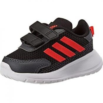 Adidas Tensaur Run I, Unisex Kid's Running shoe, Gray Core Black Solar Red Gray Six, 9.5k UK (27 EU)