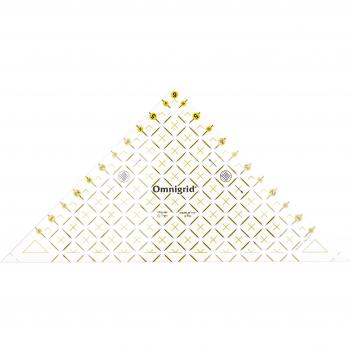 OmniGrid 6″ Acrylic Quill Tri‑Ruler