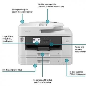 Brother MFC-J5740DW A3 All-in-One Wireless Inkjet Printer White