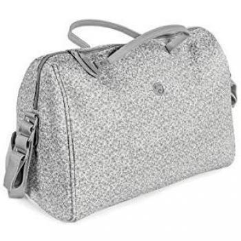 Borsa Porta Pannolini Pasito a Pasito con Fiore Mellow Grigio