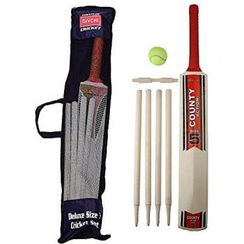 Divchi Junior Cricket Set (Age Group: 8-12 Years, Size 5 Ball)