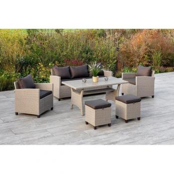 MERXX Dining-Set Striano, (16 tlg.), mit Kissen