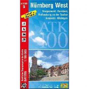 ATK100-5 Nürnberg West (Amtliche Topographische Karte 1:100000): Steigerwald, Bamberg, Rothenburg ob der Tauber, Ansbach, Kitzingen (ATK100 Amtliche Topographische Karte 1:100000 Bayern)