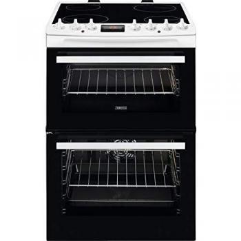 Zanussi ZCV69360WA Electric Cooker 60cm AirFry Ceramic In White GRADE A