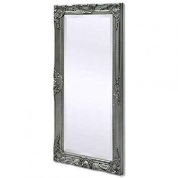 Meissa Baroque Style Wall Mirror 100×50 cm Silver