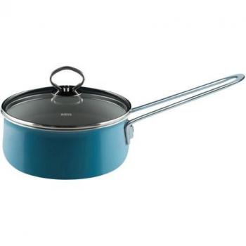 Casseruola Multifunzione Riess 1L, Coperto in Vetro – 16 cm – Turchese