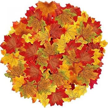 Foglie D'Acero Assortite NITAIUN 200 Pz – Ideale per Halloween e Matrimoni