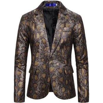 Formal Casual Python Pattern Blazer for Men