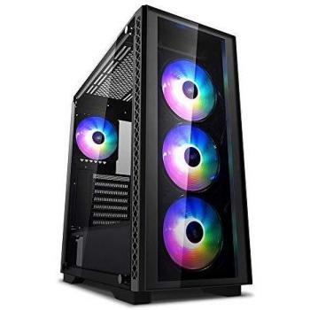 Caja Ordenador Gaming Deepcool Matrexx 55 Add-Rgb 4F E-Atx / Cristal Templado / Usb / Negro