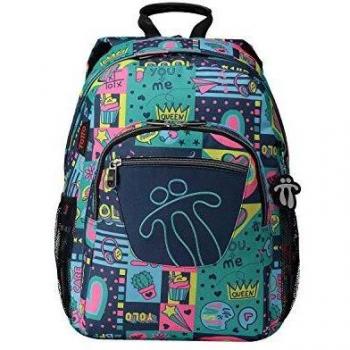 Mochila Totto Yolo Acuareles adaptable a carro