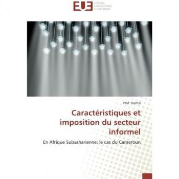 Dontsi: Caractéristiques et imposition du secteur informel