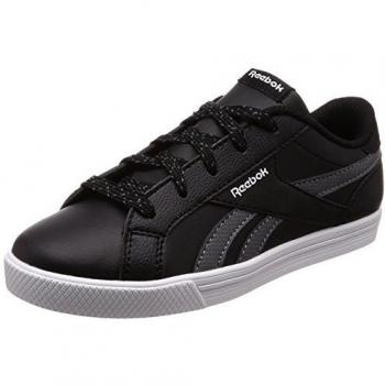 Reebok Royal Comp 2L Fitness Sneaker for Kids, Black and White (Size: UK 4.5)