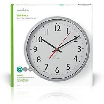 Nedis Wanduhr 30 cm Durchmesser