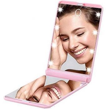 Holiday Sparkle 8-LED Portable Mirror