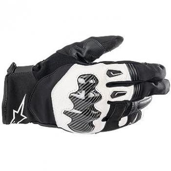 Guantes Alpinestars SMX-1 Drystar para Motocicletas, impermeables, color negro y blanco, talla L