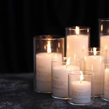 Transparent Cylinder Vases for Candles