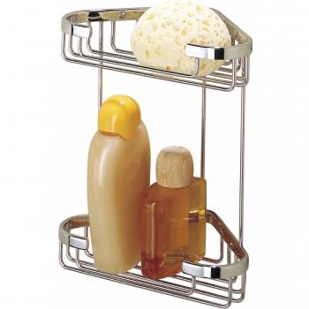 Tiger Bathroom Caddy – Two‑Level Chrome Metal