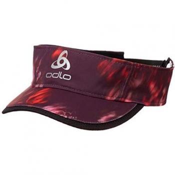Odlo Casquette Visor CERAMICOOL Light Mixte Adulte, Plum Perfect-Flower AOP SS19, FR : S