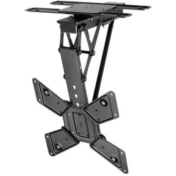 MyWall HL48ML Fixation murale TV plafonnier, motorisée, ajustable, noire