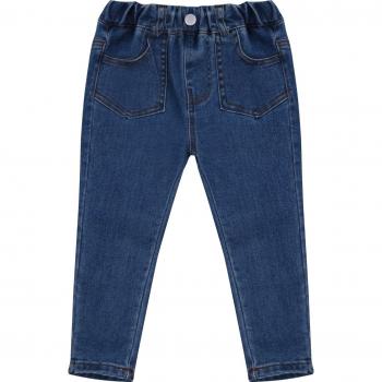 Jean extensible pour filles et garçons, pantalon long ample, taille haute