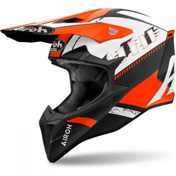 Airoh Wraaap Feel Casco da motocross Arancione Opaco XL