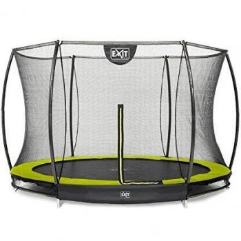 Suelo Silhouette: Cama Elástica Verde 305 cm con Red de Seguridad