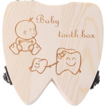 Caja de dientes de leche y cordón umbilical