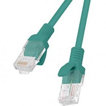 LANBERG CABLE DE RED PCU5-10CC-0025-G,RJ45,UTP,CAT 5E,0.25M,VERDE