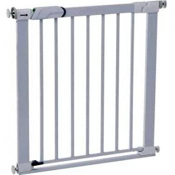 Barrière de sécurité Safety 1st, seuil ultra plat, largeur 73-80 cm, métal blanc