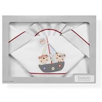 Sábanas de Cuna Estilo Pirata Blanco Gris