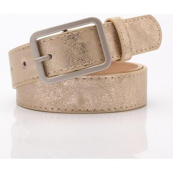 Ceinture de mode noire brillante, longueur 105 cm, largeur 2,8 cm – A101