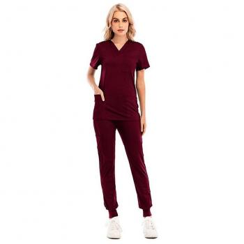 Top et Pantalon Scrub Joggé Femmes GT 4Flex Rouge M