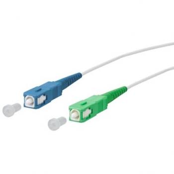 Cavo Metz OpDAT SC UPC/SC APC 0,5 m LSOH Bianco