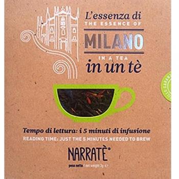 L'essenza di Milano in un tè. Tempo di lettura: i 5 minuti di infusione-The essence of Milano in a tea. Reading time: just the 5 minutes needed to brew. Ediz. bilingue. Con tea bag