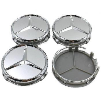 Housse de roue 4 pièces logo Benz 75 mm